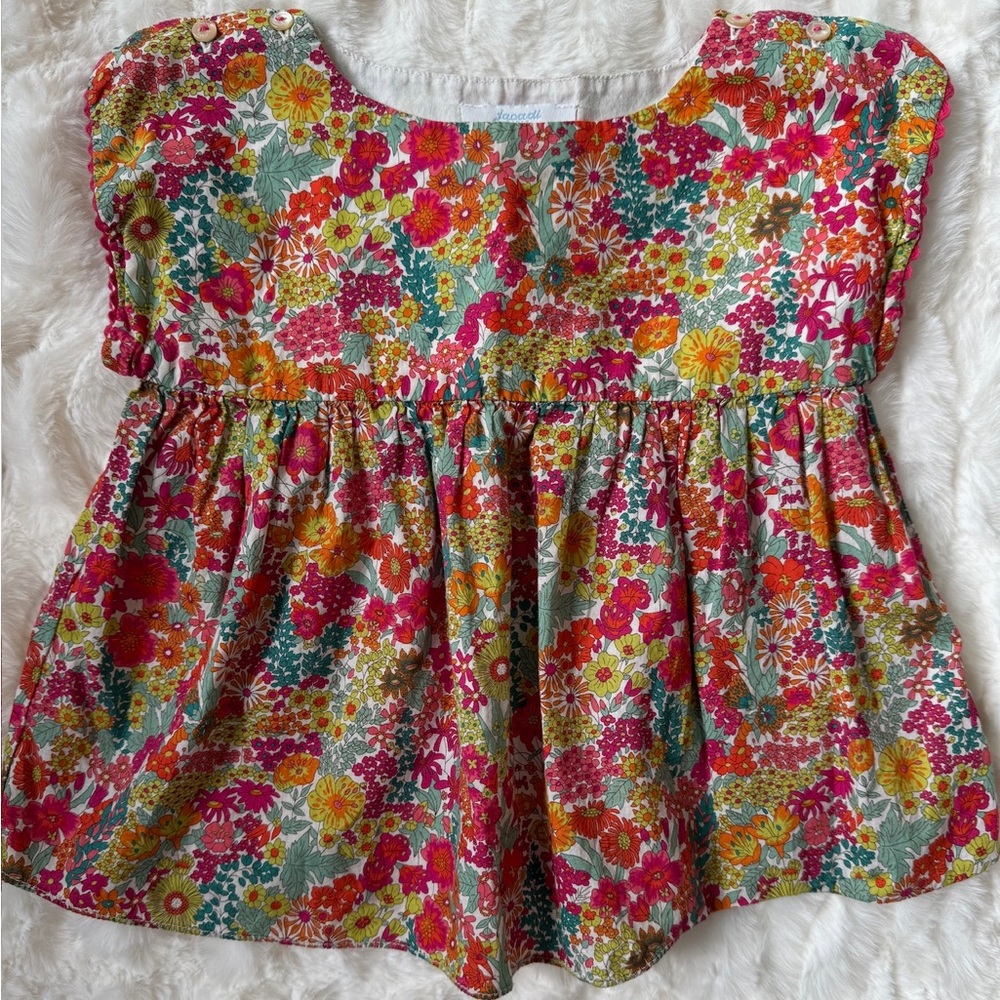 Jacadi Floral Liberty Print Top